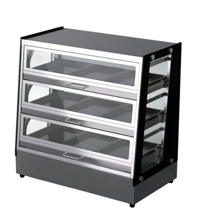 3-laags ladewarmerdisplay voor pizza